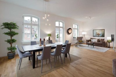 NEUWERTIG Traumhafte 4.5 Zimmer-Maisonette (Rheinnähe) in historischem Gebäude von 1844