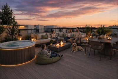 EXKLUSIVES PENTHOUSE - 3 Terrassen, private Dachterrasse &amp; spektakulärer Fernblick