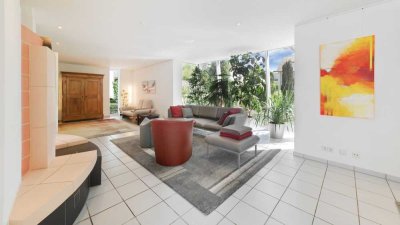 Exklusives Einfamilienhaus mit Dachstudio, Sauna und traumhaftem Garten in Mannheim-Wallstadt