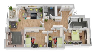 Erstbezug nach Fertigstellung:4 Zimmer-Wohnungen in Dornstetten mit herrlichem Ausblick