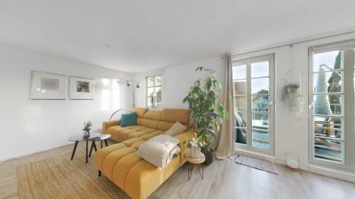 Stilvolle 2-Zimmer-Wohnung mit Balkon - kernsaniertes Haus in zentraler Lage von Schwabach!