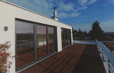 Traumhaftes Penthouse in bester Aussichtswohnlage von Wiesloch (Dachterrasse, Tageslichtbad)