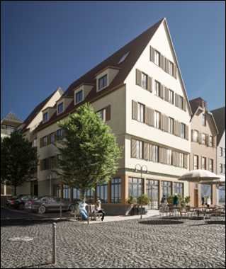Wohnen in der obersten Etage mit Dachterrasse im Zentrum von Vaihingen an der Enz