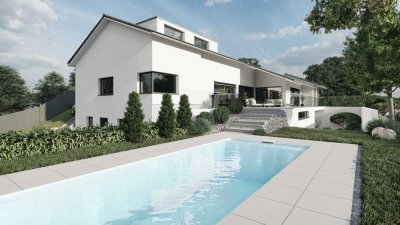 Traumvilla mit großem Garten und Pool in idyllischer Lage in Lonsee.