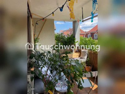 Tauschwohnung: 3-Zimmer mit großem Balkon gg. Wohnung/Haus mit Garten