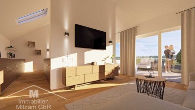 Naturlage: Neubau 3-Zimmer-Obergeschoss-Wohnung am Arzberg von Beilngries (provisonsfrei)