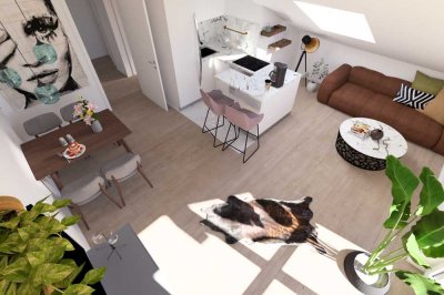 WE11 | Neubau DG-Wohnung mit Balkon und 3 Zimmern