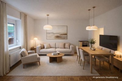 Charmante 3 Zimmer Hochparterre-Wohnung mit großem Gemeinschaftsgarten in Salzburg-Itzling