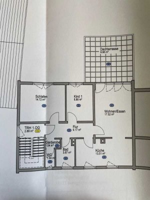 3,5  Zimmer Wohnung im 2-Familienhaus 1. Stock mit Garten