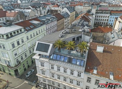 Exklusives Design-Penthouse mit 71 m² Dachterrasse - urbaner Loft-Luxus trifft mediterrane Freiheit