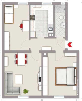 3-Zimmer-Wohnung in zentraler Lage in Bietigheim-Bissingen zu vermieten