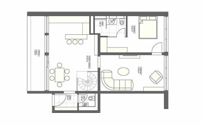 Stilvolle, modernisierte 2-Zimmer-Wohnung mit Balkon und Einbauküche in Coesfeld