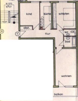 Helle 3-Zimmer-Wohnung mit Balkon & Garage in Erlangen (möbliert, sofort frei)