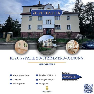 KAUFPREISSENKUNG !  leere Charmante 2-Zimmer-Altbauwohnung mit Wintergarten – Ideal für Eigennutzer