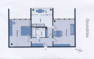 Gepflegte 2-Zimmer-Wohnung mit Balkon in Germering