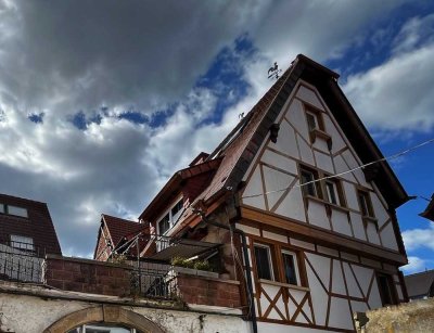 Maisonette-Traum im Fachwerkhaus - 105qm 3ZKB + große Terrasse + Dachraum + Balkon