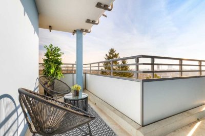 Mit Weitblick: frisch renovierte 3-Zimmer-Wohnung mit großem Balkon!