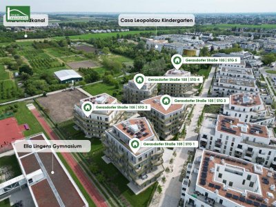 Investoren aufgepasst (Nettopreis) - begehrte 2.Zimmer-Wohnung mit Balkon im provisionsfreien Erstbezugs-Neubau