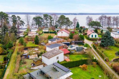 Nahe dem Schwielochsee! Keller/Tiefgarage, Einbauküche, Kamin, Terrasse: Ferienbungalow in Sawall