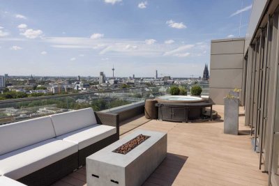 Das Beste was Köln zu bieten hat: 
Luxuriöses Penthouse in einem der Kölner Wahrzeichen