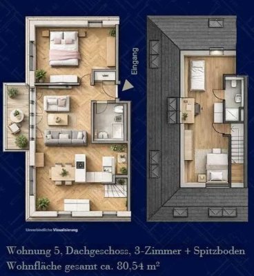 Exklusive Dachgeschoss-Maisonette mit außergewöhnlichem Wohngefühl in München-Solln