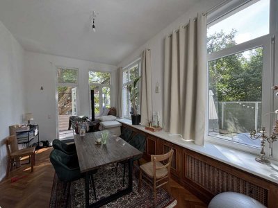 Schönböckener Str. 7: Schöne 4 Zimmer Altbauwohnung mit Terrasse und Garten