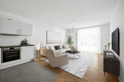 Neubau - Großzügige und exklusive 1-Zimmerwohnung mit Balkon und EBK
