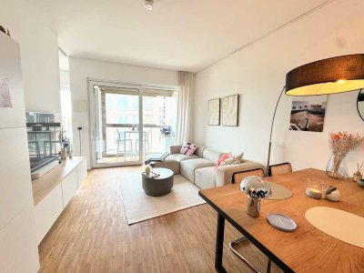 Südseite im Hafenviertel - 2 Zimmer KUBOX Apartment mit Einbauküche und Loggia