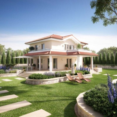 Mediterrane Villa für die ganze Familie, mit traumhaften Grundstück in toller Lage !