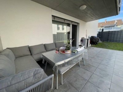 Familien- Refugium! Moderne und exklusive Erdgeschosswohnung mit Garten &amp; Garage in zentraler Lage von Lustenau!
