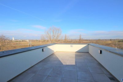 4-Zimmer mit Loggia und großzügiger Dachterrasse mit Blick ins Grüne