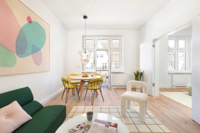Belgisches Viertel, Wedding: Sanierte 3-Zimmerwohnung im Erstbezug, 4. OG, Lift, S-Balkon, Wärmepump