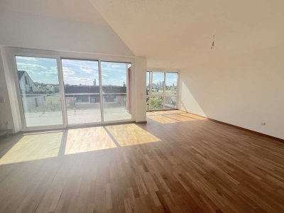 *PENTHOUSE* mit Skylineblick! Maisonette mit EBK, Gäste-Bad, Terrasse, Balkon, Garage uvm.