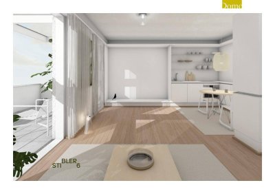 Bauträgerprojekt - Terrassenwohnung inkl. Einbauküche und Weitblick - große Dachterrasse