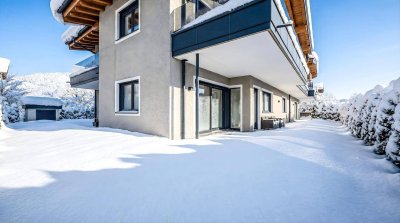 Exklusive Neubau-Gartenwohnung in Sonnenlage von Kössen