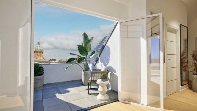 Im Jugendstilanwesen - Dachspeicher mit Baugenehmigung für 141 qm Traumwohnung!!