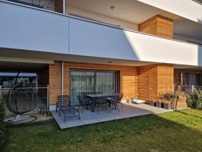 Exklusive, sonnige, zentrale Gartenwohnung in Top Lage in Leonding, südlich Terrasse, 2 Parkplätze