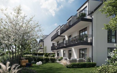 **Neu**Exklusives Neubau-Gartenhighlight // 3 ZKB mit herrl. Süd-Garten in Steppach zum Erstbezug