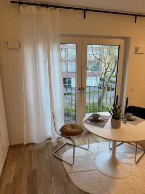 Neubauwohnung am Main! voll ausgestattet und möbliert!