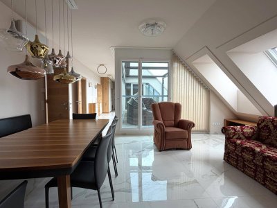 DG-Wohnung mit Terrasse und Garage &amp; Fernblick über Wien!