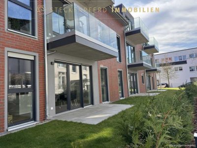 Stilvolle EG-Wohnung mit Garten für anspruchsvolle Mieter mit EBK und Wallbox im schicken Neubau!