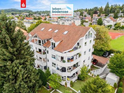 Ruhige Lage, kurze Wege zum See und zur Stadt
2 Zimmer Maisonettewohnung, sofort beziehbar