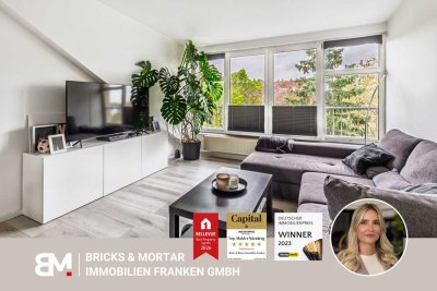 Attraktive, modern sanierte 2-Zimmer-Wohnung mit hochwertiger Ausstattung und solider Kapitalanlageo