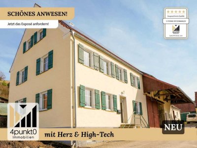 Renoviertes Landhaus mit Einliegerwohnung, Scheune & 2.467 m² Grundstück in Seenähe (Ursheim)