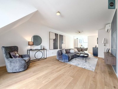 Erstbezug: Luxuriöse Dachgeschoss Wohnung auf einer Ebene mit Balkon in Währinger Toplage! Klimatisiert, Smart-Home!