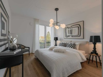 Rheinblick inklusive: 4-Zimmer-Wohnung mit Balkon