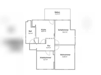 Tauschwohnung: Helle 3-Zimmer-Wohnung in Siegburg tauschen