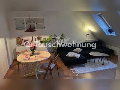 Tauschwohnung: Zentrale und helle Dachgeschosswohnung mit  Balkon