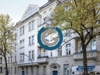 6,50m DECKENHÖHE & 13m² FENSTERFRONT - AUFZUG, TERRASSE, KLIMAANLAGE & KAMIN - SUPER LAGE!