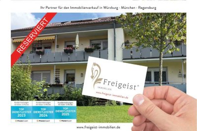 *reserviert* Ruhige 4-Zimmer-Wohnung  mit Balkon, großem Gartenanteil und weiterem Zimmer im DG